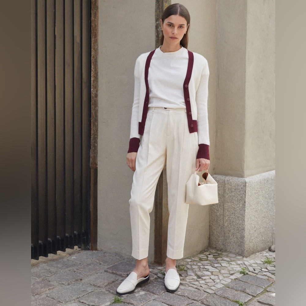 Rag & Bone Penelope Vee Cardigan in Ivory Multi